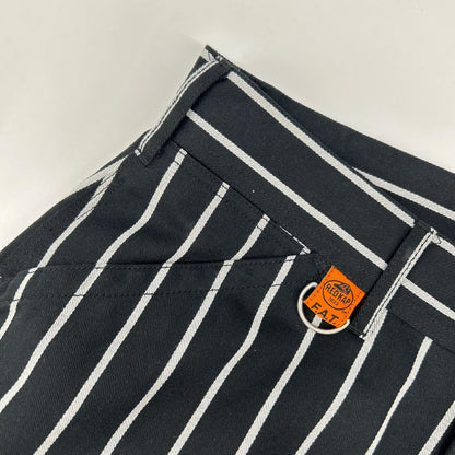 FAT x REDCAP Hammerkap Stripe Pants Black Size TITCH