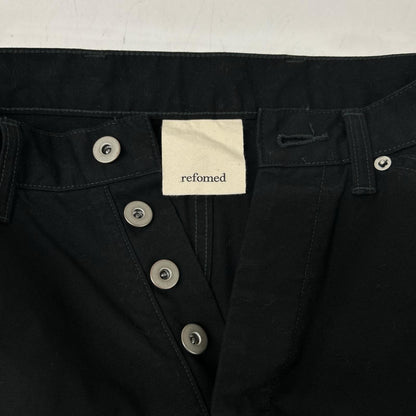 refomed REPT-042 Fresh Man Double Knee Pants Black Size 2