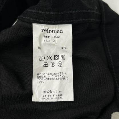 refomed REPT-042 Fresh Man Double Knee Pants Black Size 2