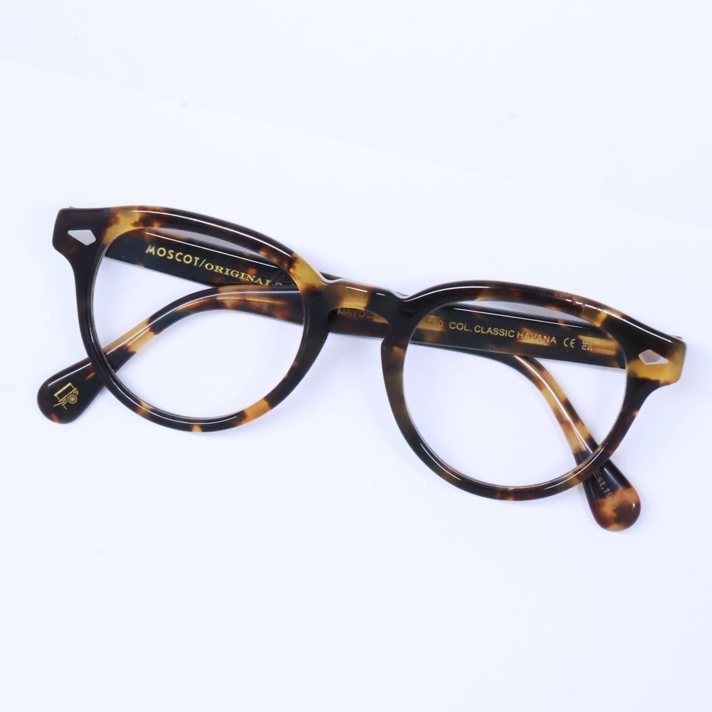 MOSCOT MAYDELA Boston Shape Classic Havana Glasses Size 49X22-150