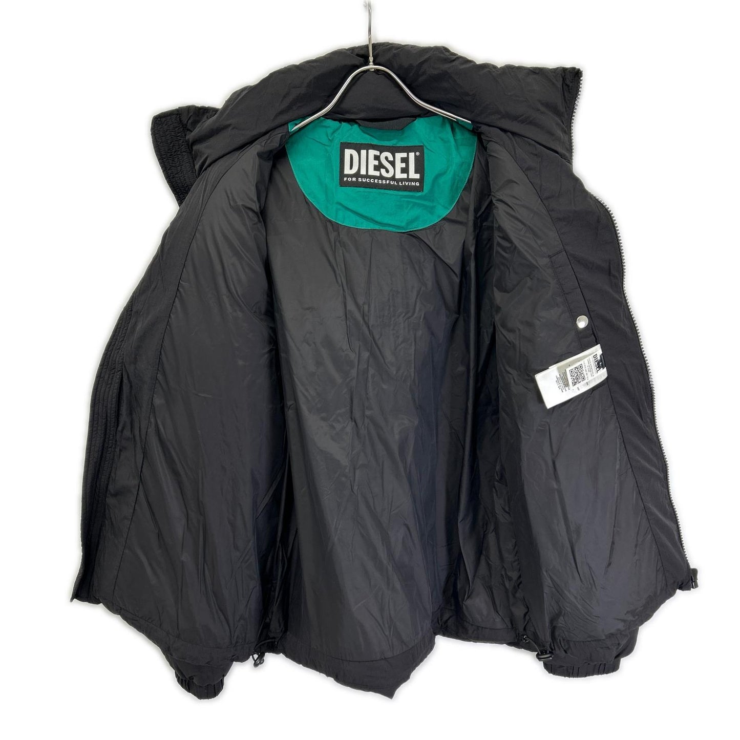 DIESEL W-STEP-OUT Padded Nylon Jacket Black Size L