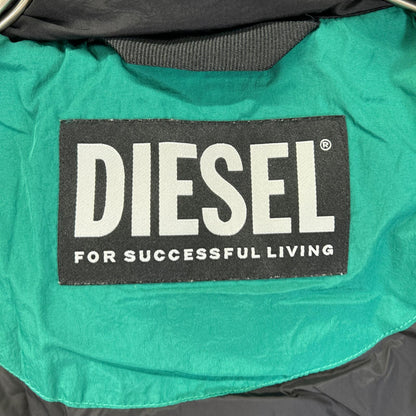 DIESEL W-STEP-OUT Padded Nylon Jacket Black Size L