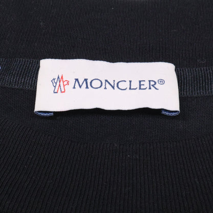 MONCLER H10918D00014 Logo Print Cotton T-Shirt Black Size M
