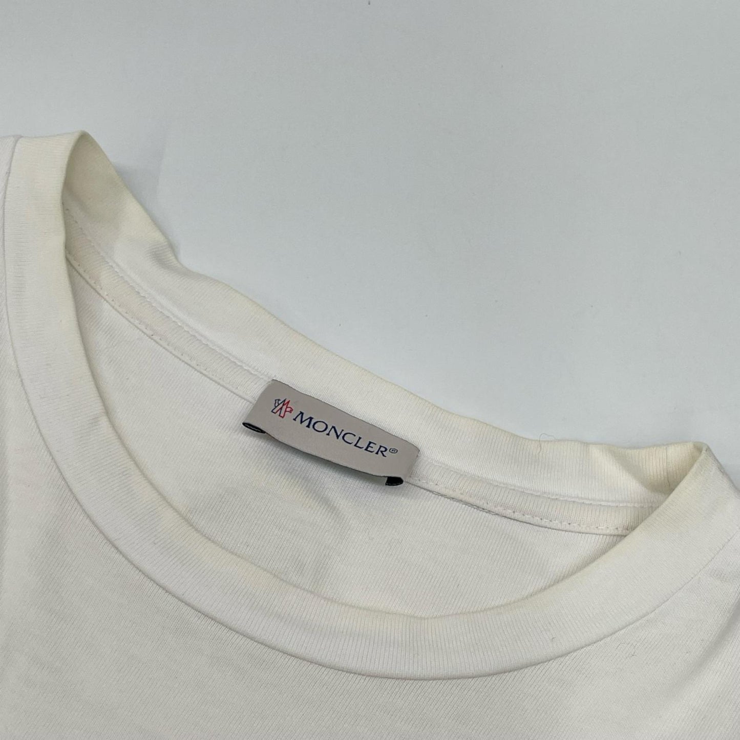 MONCLER White MAGLIA T-Shirt Size L