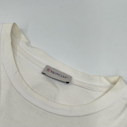MONCLER White MAGLIA T-Shirt Size L