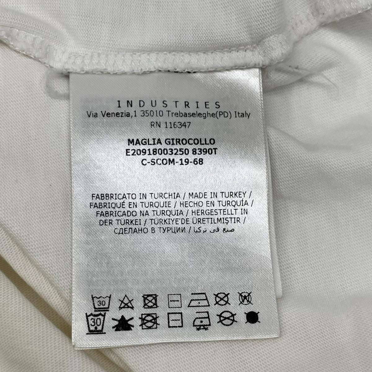 MONCLER White MAGLIA T-Shirt Size L