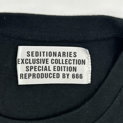 seditionaries Black Cowboy Cotton T-Shirt Size M