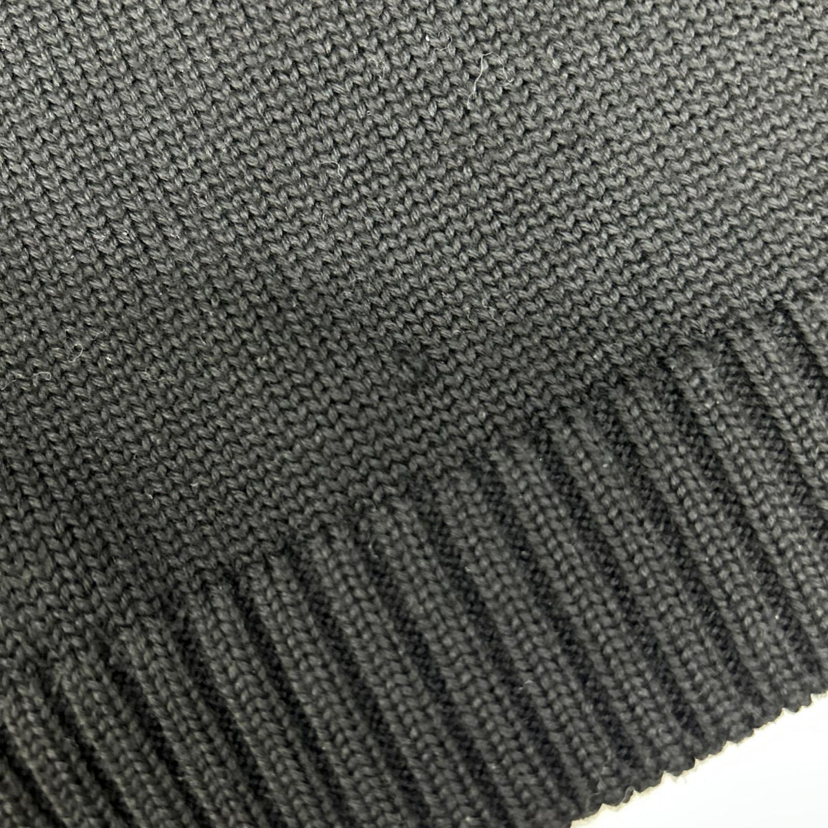 ZANONE Black Merino Mid-Gauge Turtleneck Knit Size 46