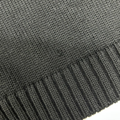 ZANONE Black Merino Mid-Gauge Turtleneck Knit Size 46