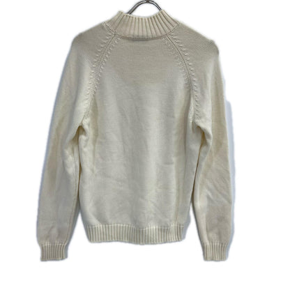 ZANONE Ivory 5-Gauge Wool Mock Neck Sweater Size 46