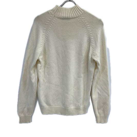 ZANONE Ivory 5-Gauge Wool Mock Neck Sweater Size 46
