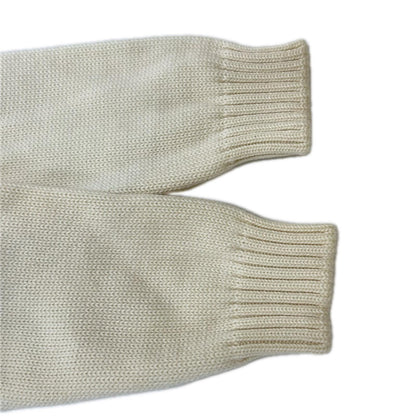 ZANONE Ivory 5-Gauge Wool Mock Neck Sweater Size 46
