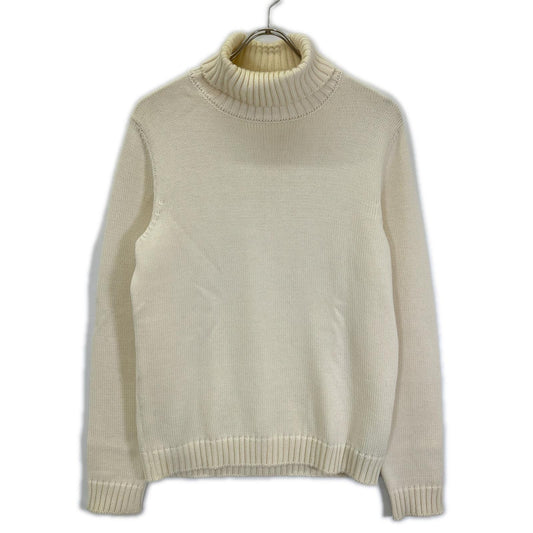 ZANONE Ivory 5-Gauge Wool Solid Turtleneck Knit Size 48