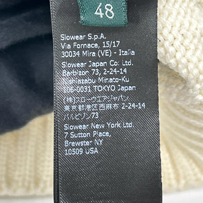 ZANONE Ivory 5-Gauge Wool Solid Turtleneck Knit Size 48