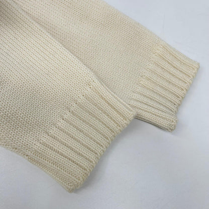 ZANONE Ivory 5-Gauge Wool Solid Turtleneck Knit Size 48