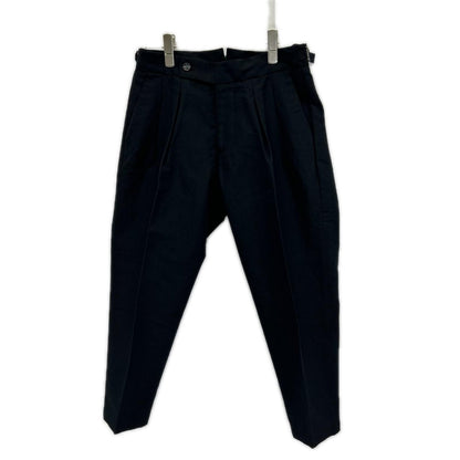 BERWICH Black 2-Tuck Cropped Cotton Pants Size 44