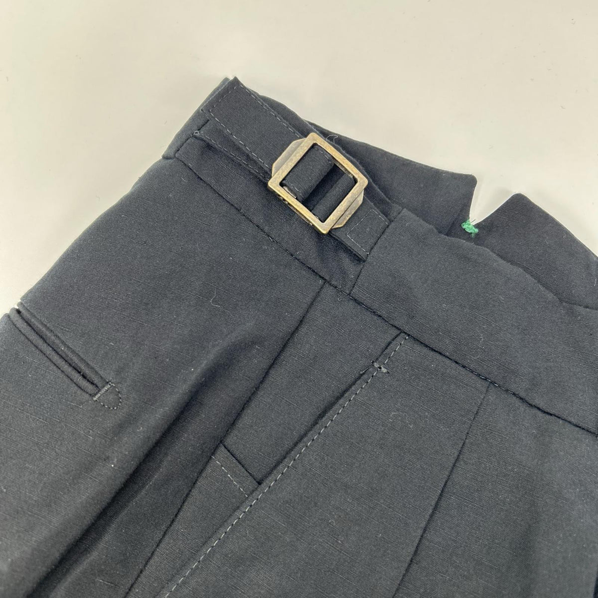 BERWICH Black 2-Tuck Cropped Cotton Pants Size 44