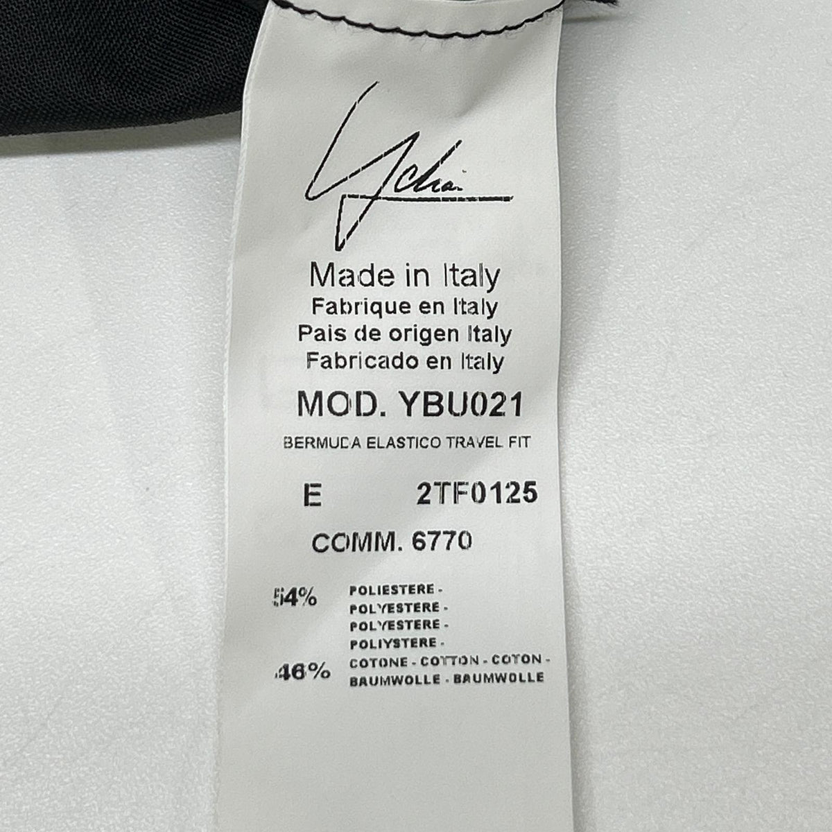 YCHAI YBU021 Black Polyester Shorts