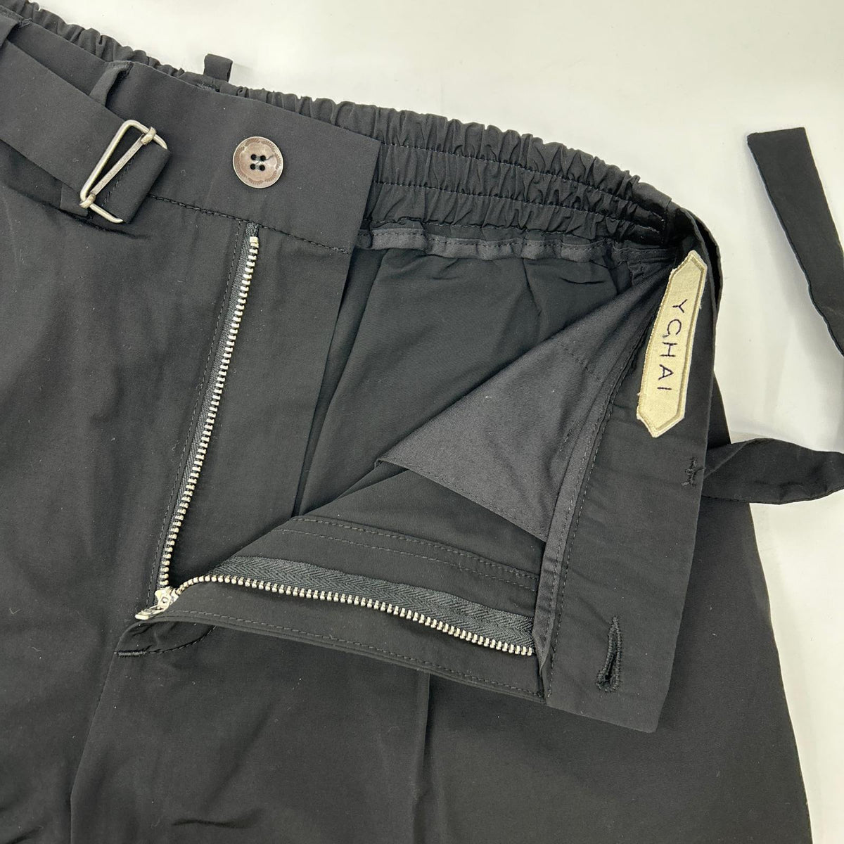 YCHAI YBU021 Black Polyester Shorts