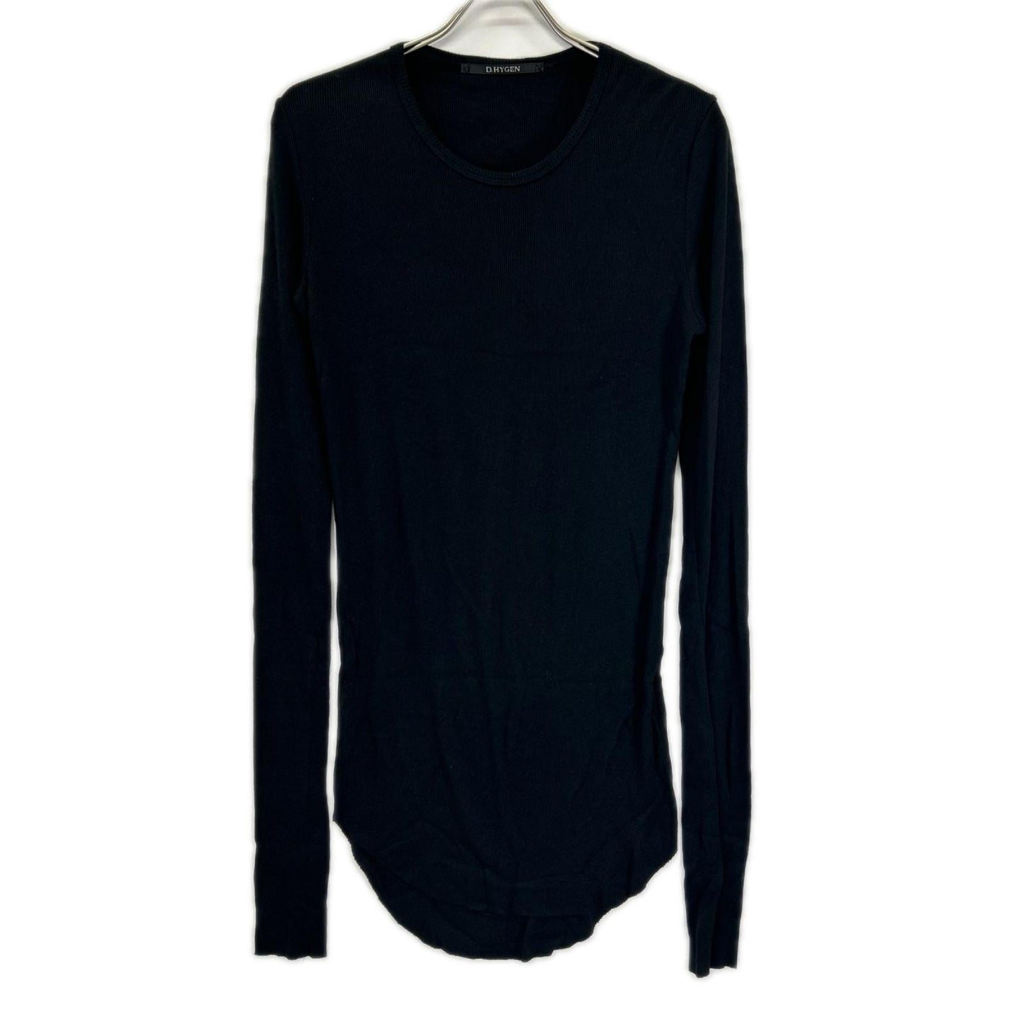 D.HYGEN ST101-0824S Rayon Long Sleeve T-Shirt Black Size 2