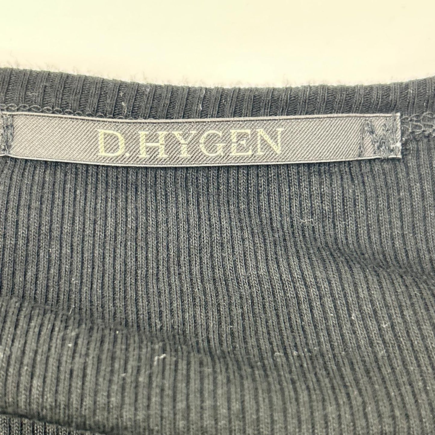 D.HYGEN ST101-0824S Rayon Long Sleeve T-Shirt Black Size 2