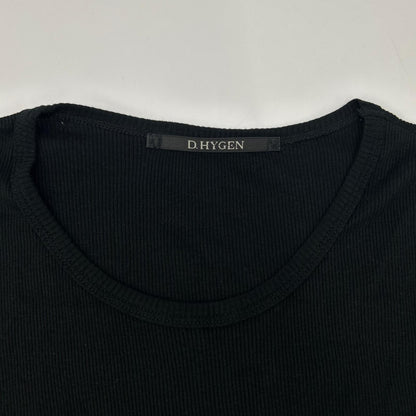 D.HYGEN ST101-0824S Rayon Long Sleeve T-Shirt Black Size 2