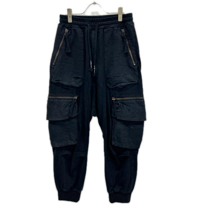 D.HYGEN ST107-0723S French Terry Jogger Pants Black Size 1