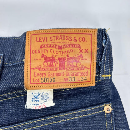 LEVI'S 501XX 1933 Model NRA Tag Jeans Indigo Size W33L34