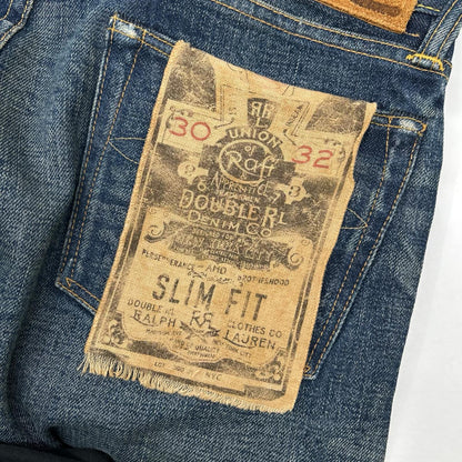 RRL 21040 Straight Leg Indigo Denim Jeans Size 30×30