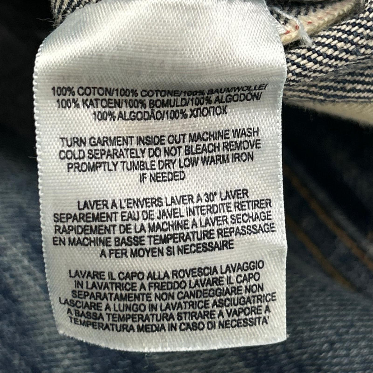RRL 21040 Straight Leg Indigo Denim Jeans Size 30×30