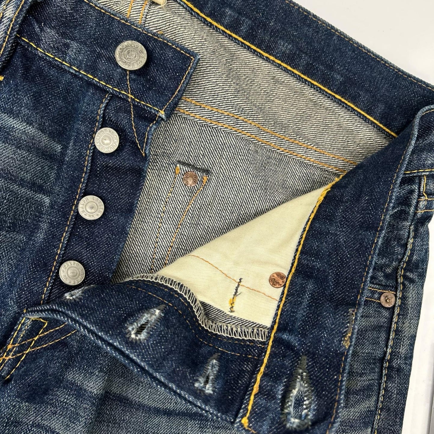 RRL 21040 Straight Leg Indigo Denim Jeans Size 30×30