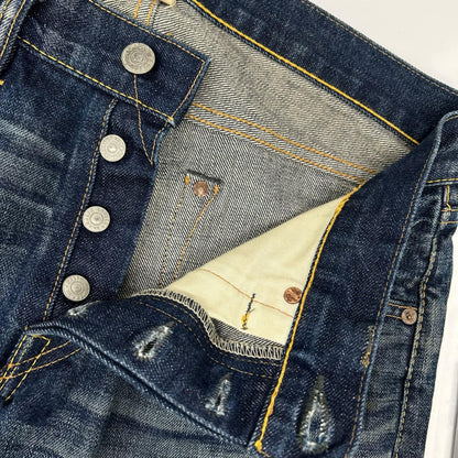 RRL 21040 Straight Leg Indigo Denim Jeans Size 30×30