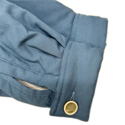 MARNI 20AW Wool Padded Shirt Blouson Blue Size 44