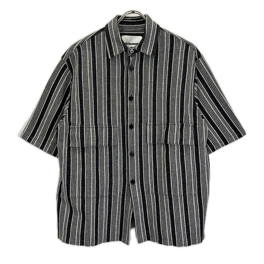 JILSANDER JSMQ707013 Button Up Shirt Navy Size S