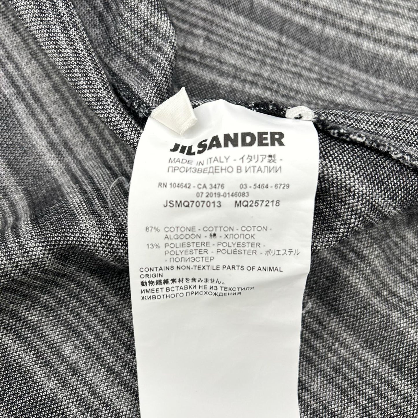 JILSANDER JSMQ707013 Button Up Shirt Navy Size S