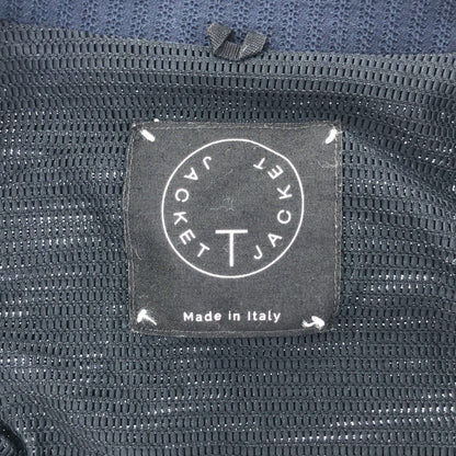 T-JACKET Navy Cotton Stretch Double-Breasted Jacket Size M