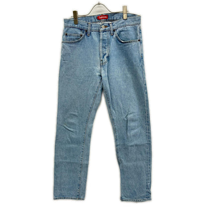 Supreme Light Blue Stone Washed Slim Jeans Size 30