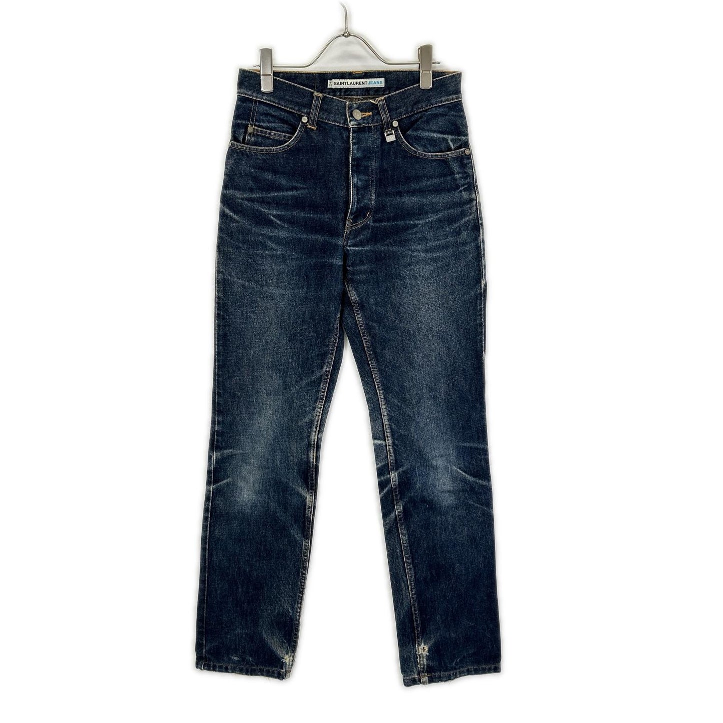 SAINT LAURENT JEANS YP00-092 Button Fly Indigo Jeans Size 28