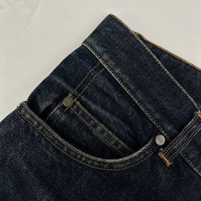 SAINT LAURENT JEANS YP00-092 Button Fly Indigo Jeans Size 28