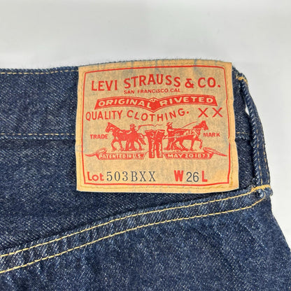 LEVI'S 503BXX Button Fly Indigo Denim Jeans Size W26
