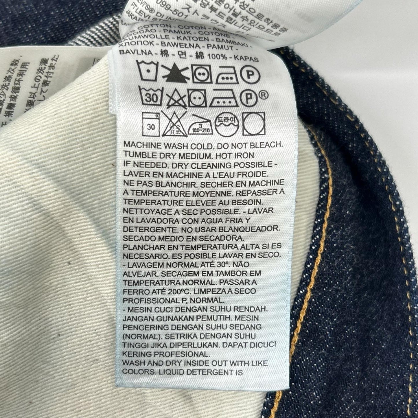 LEVI'S 503BXX Button Fly Indigo Denim Jeans Size W26