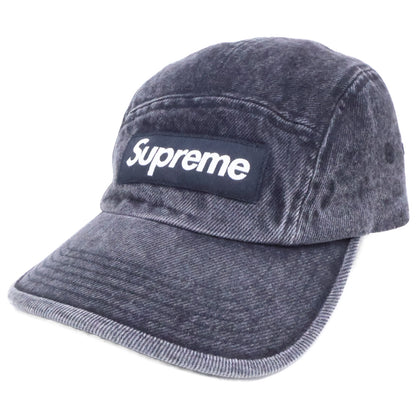 Supreme 24SS Coated Denim Camp Cap Black