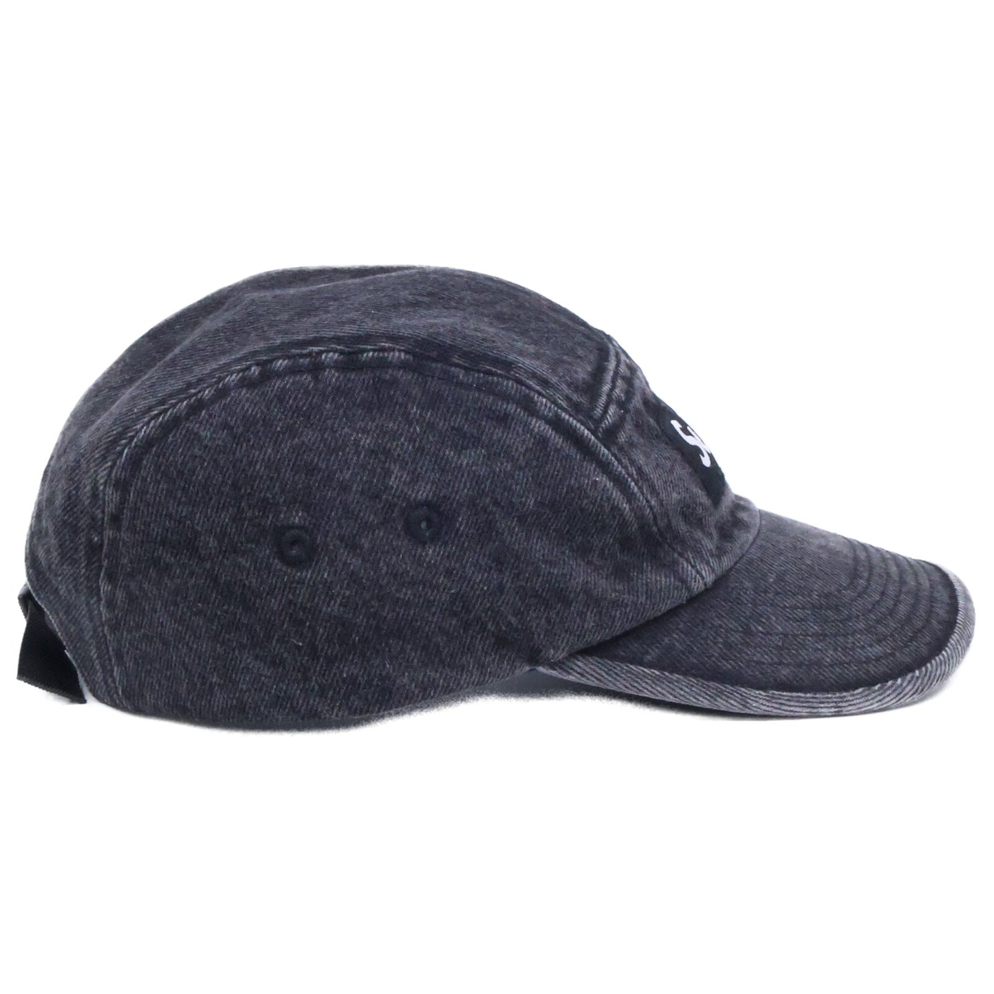 Supreme 24SS Coated Denim Camp Cap Black