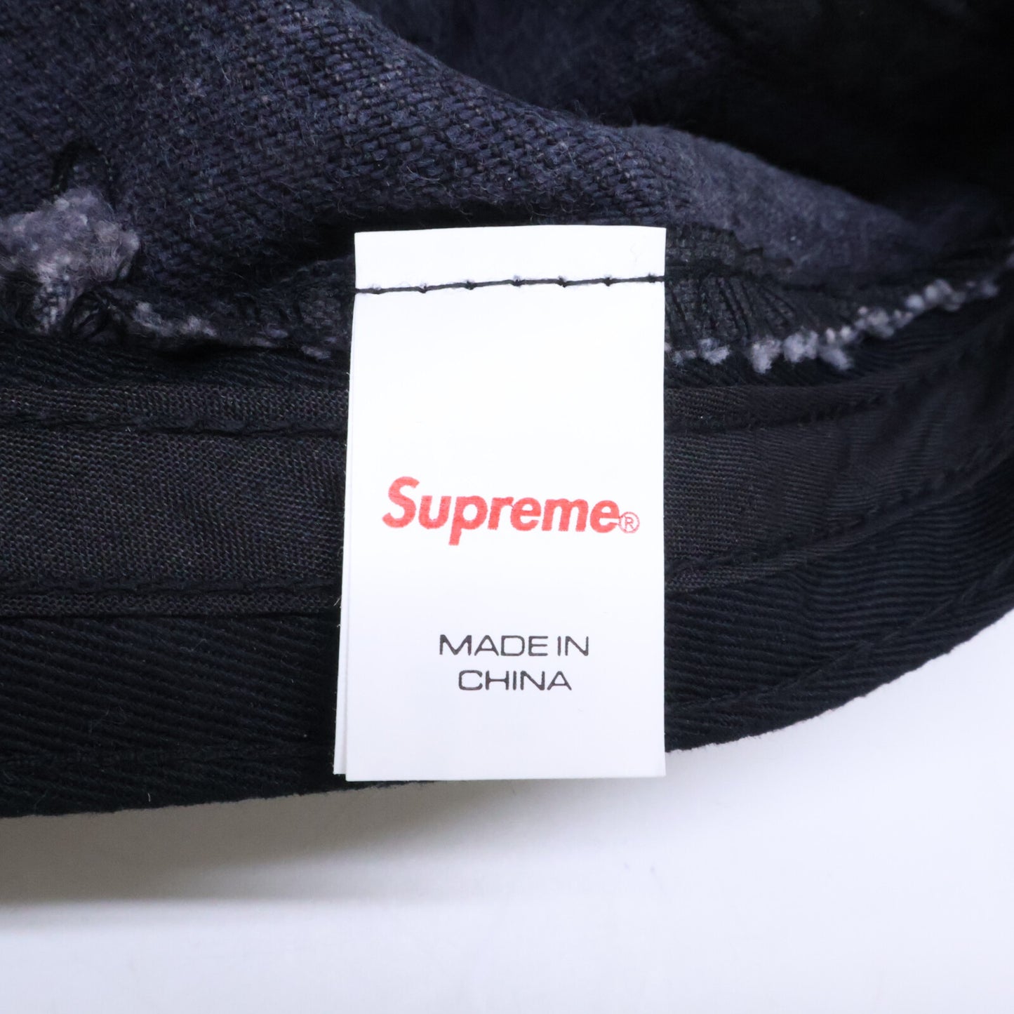 Supreme 24SS Coated Denim Camp Cap Black