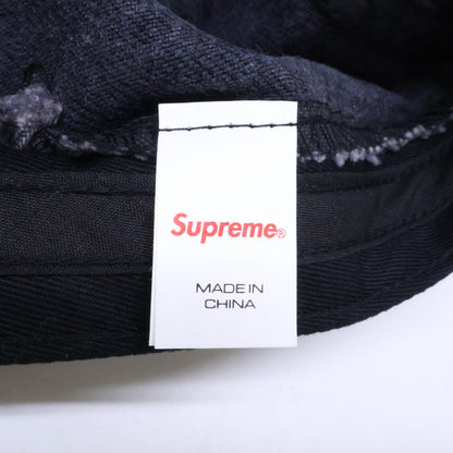 Supreme 24SS Coated Denim Camp Cap Black