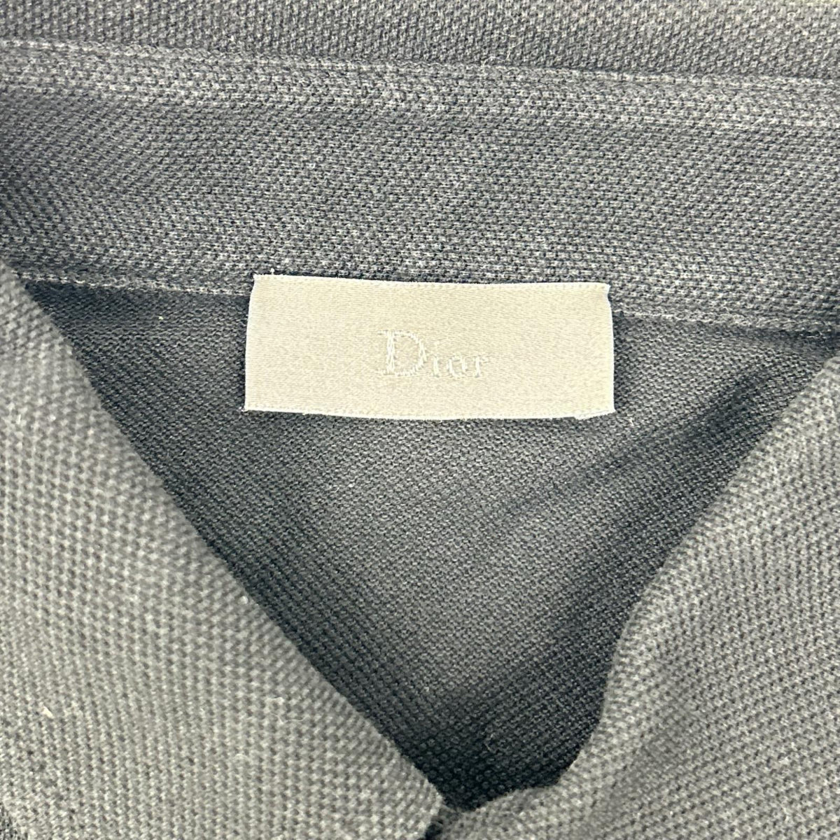 DIOR Bee Pique Polo Shirt Black Size 46