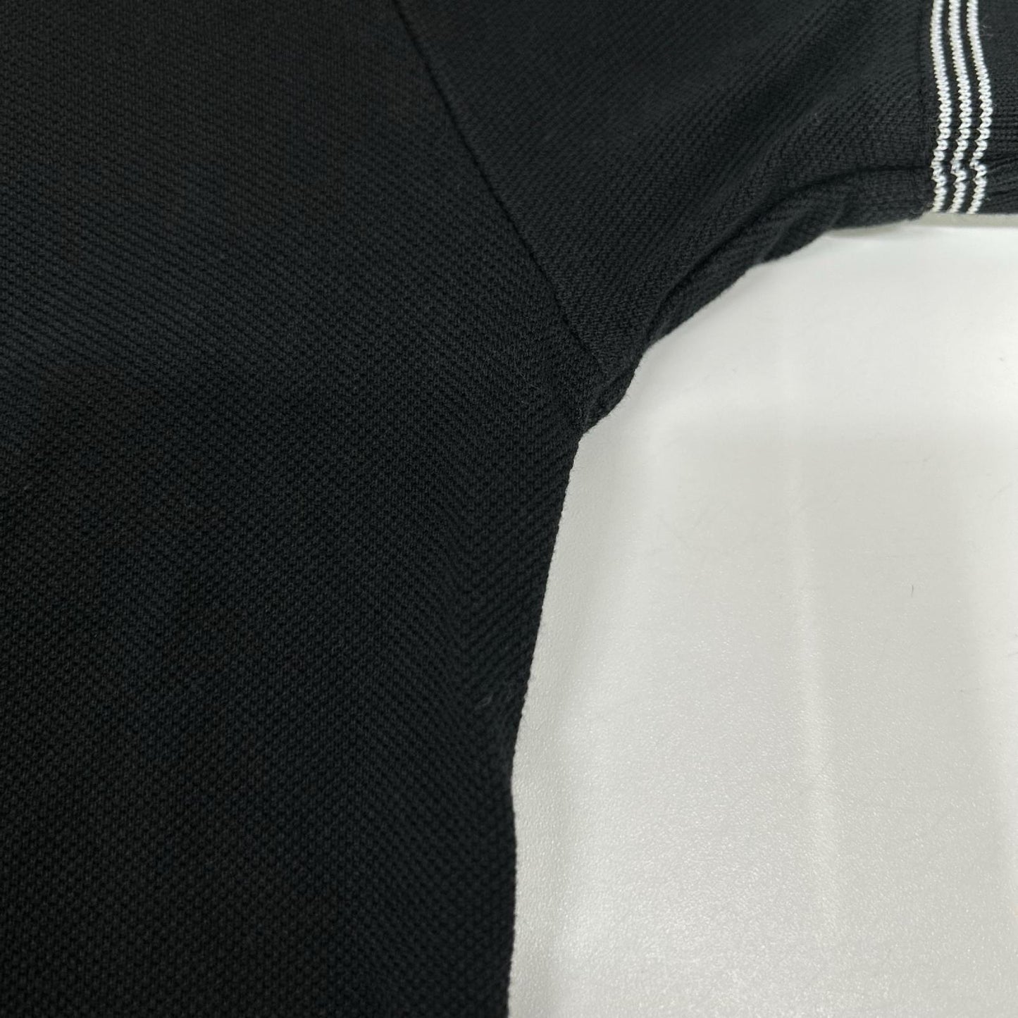 DIOR Bee Pique Polo Shirt Black Size 46