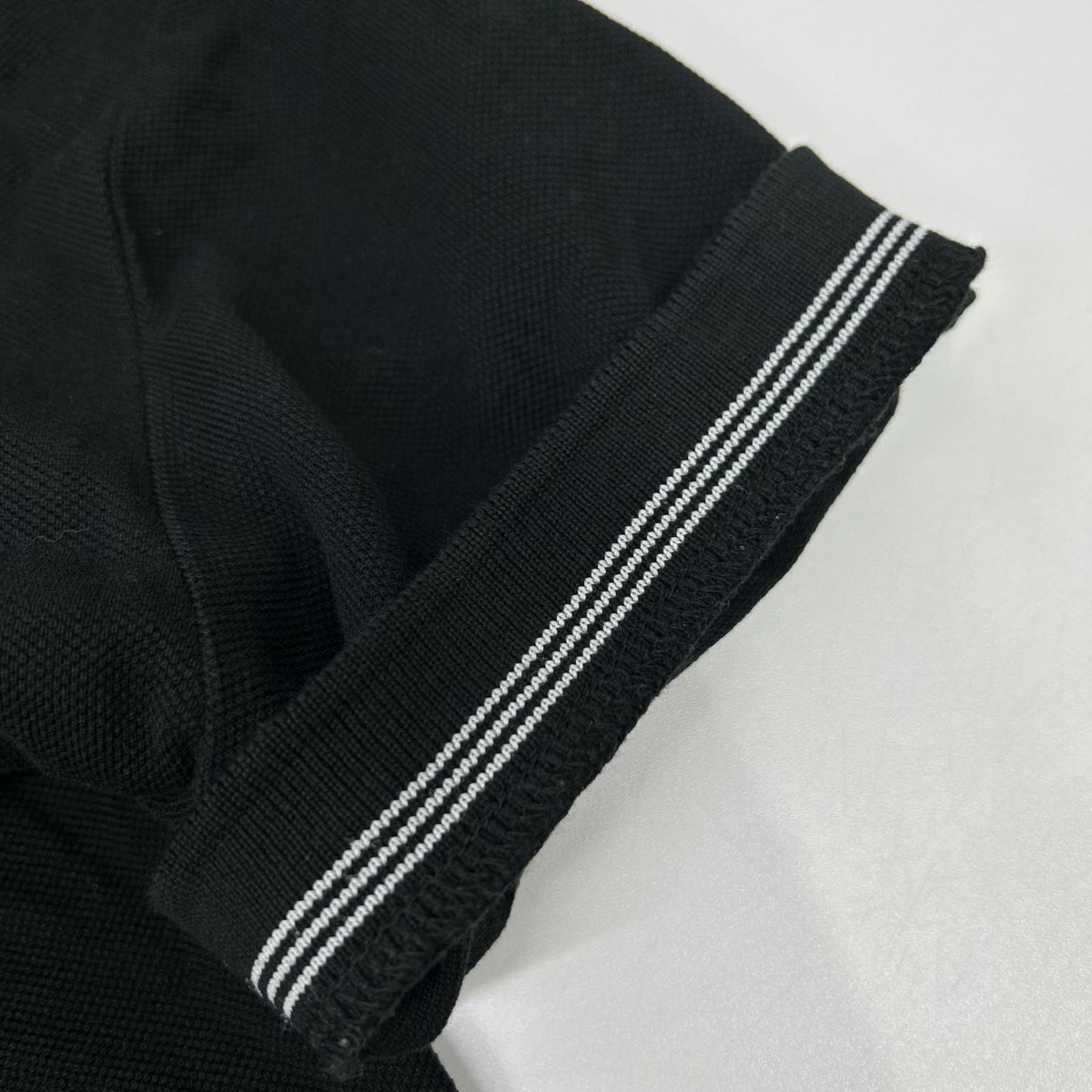 DIOR Bee Pique Polo Shirt Black Size 46