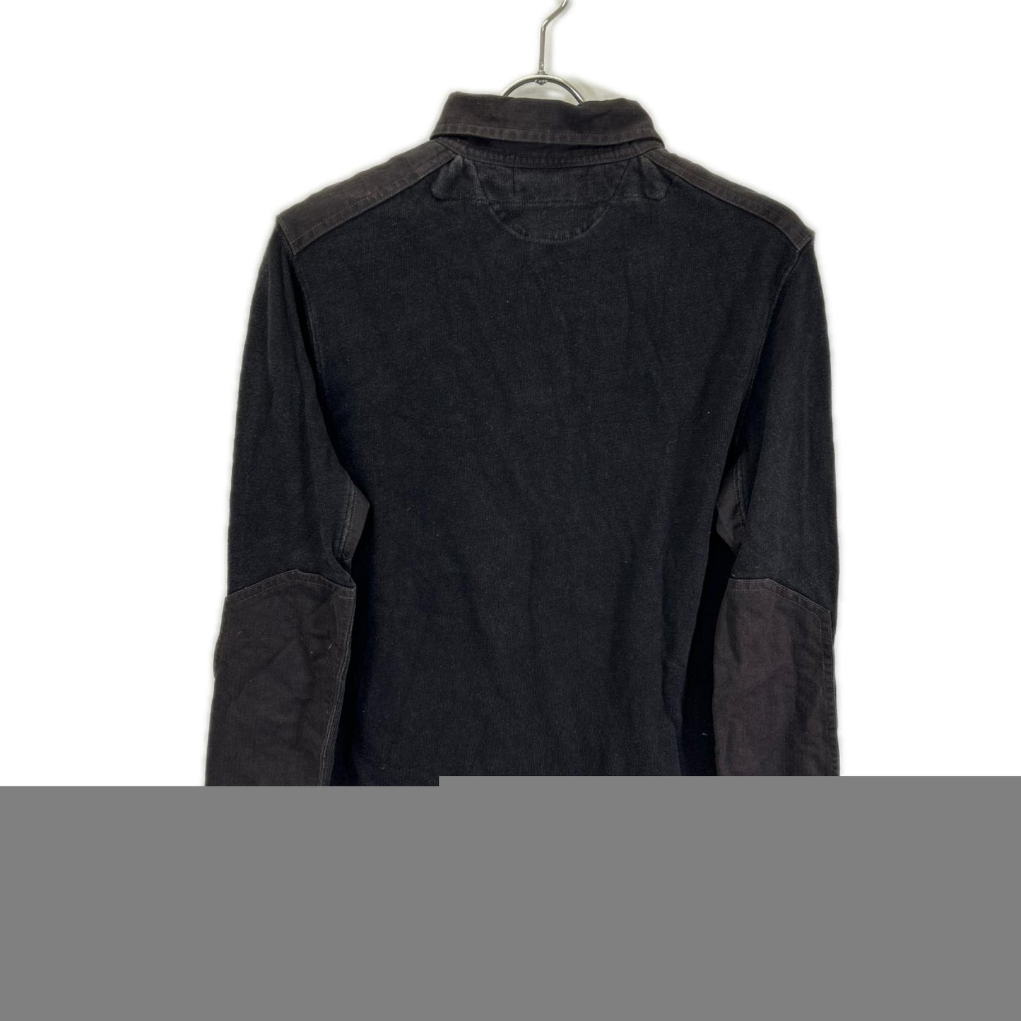 RRL Charcoal Elbow Patch Henley Top Size XS