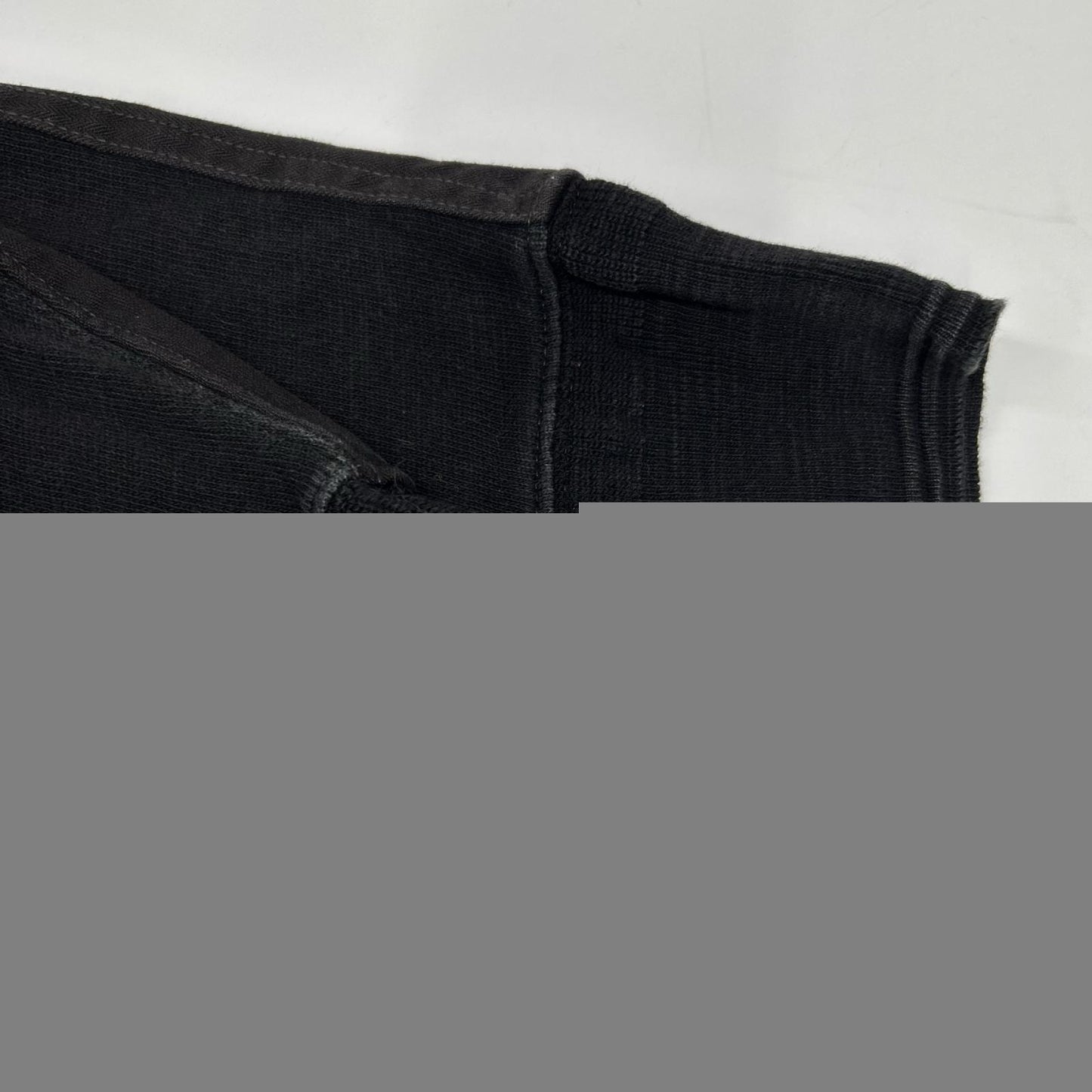RRL Charcoal Elbow Patch Henley Top Size XS